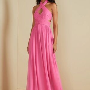 AMUR Pink Maxi Dress